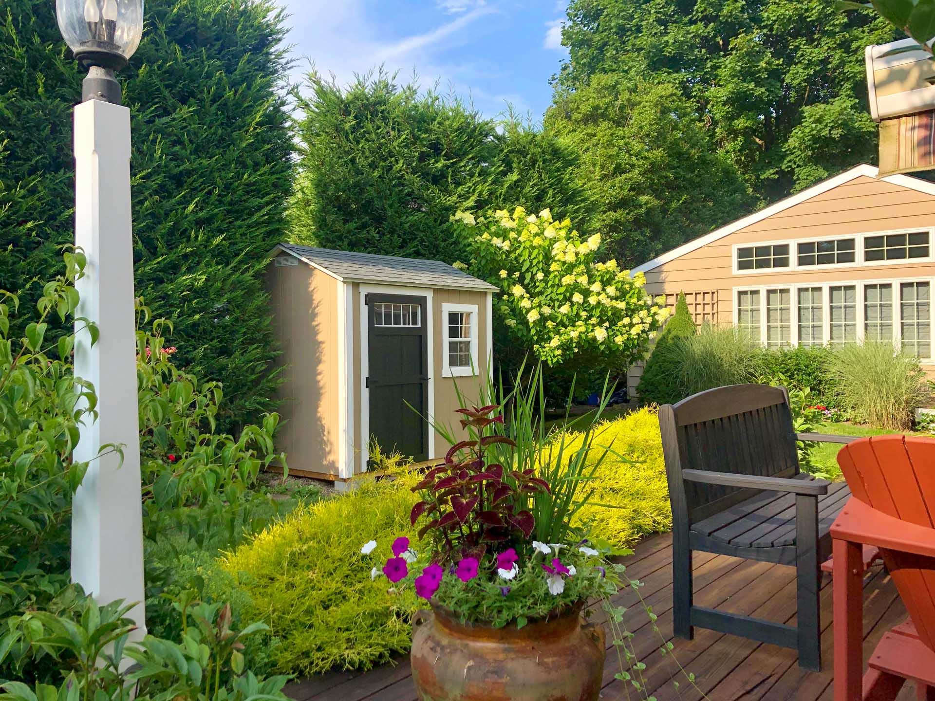 A small garden shed