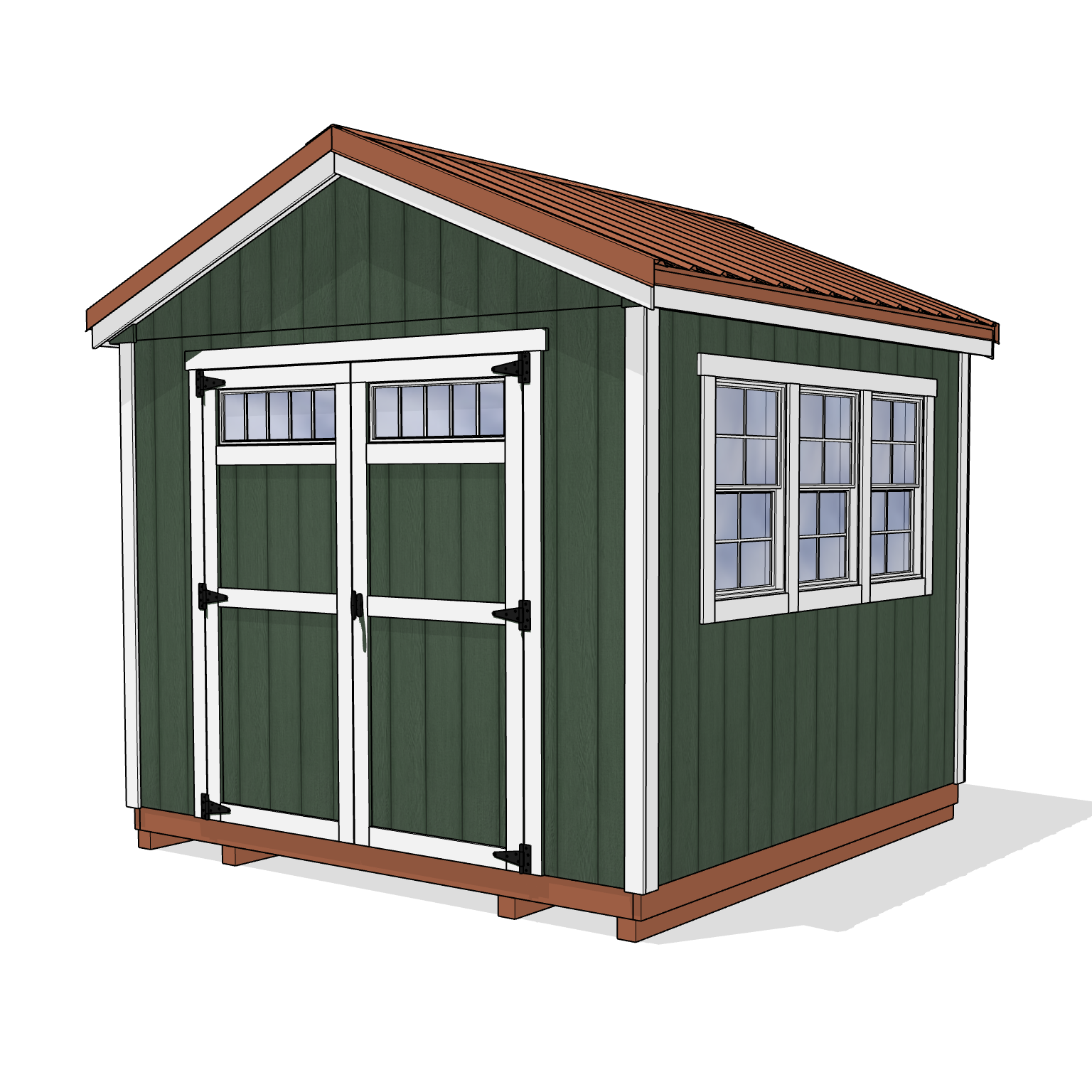 A small garden shed