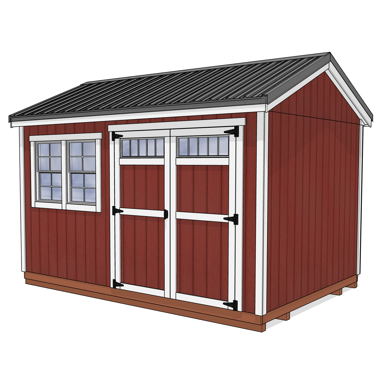 A small garden shed