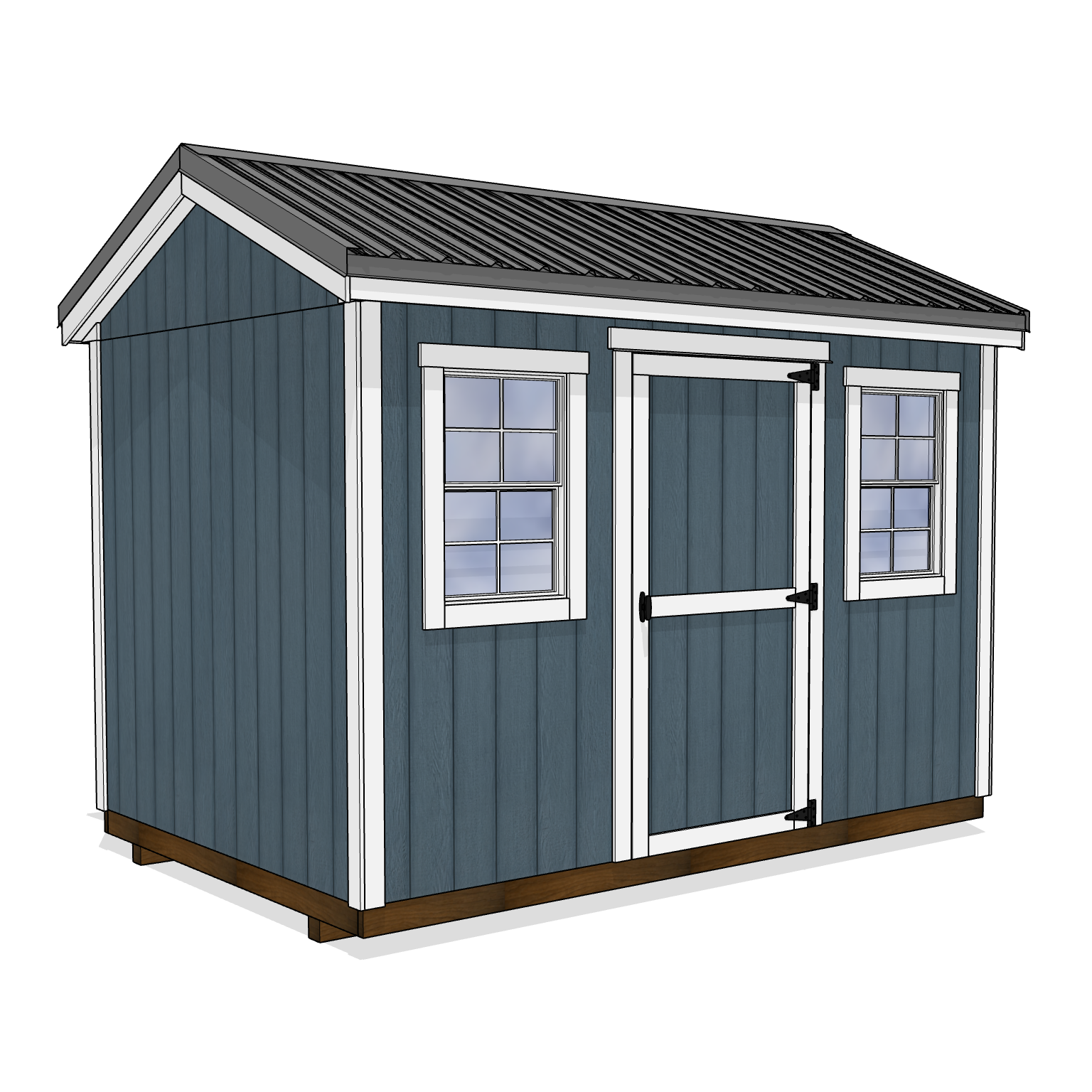 A shed built to house pool equipment