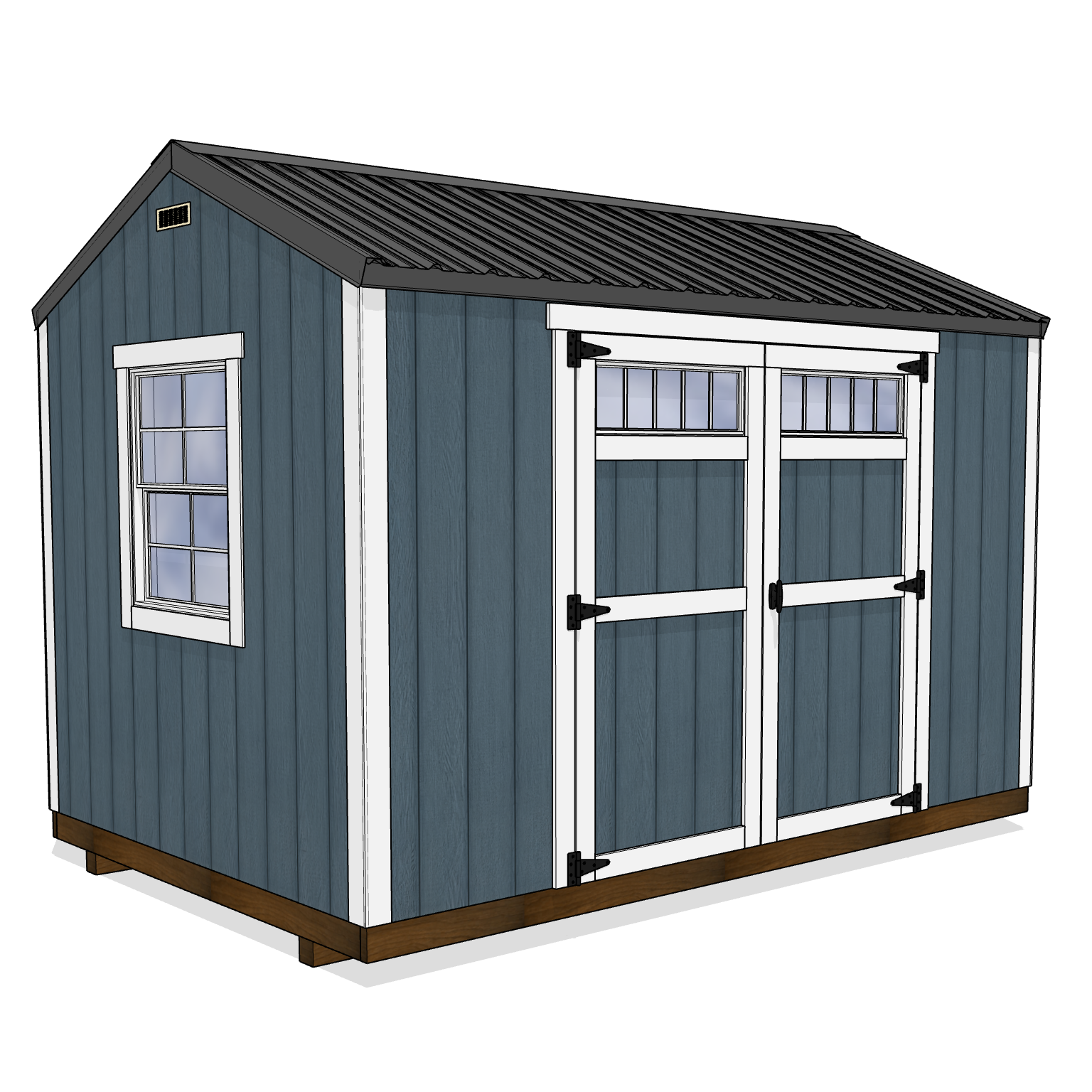 A shed built to house pool equipment